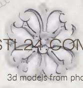 Розетки (ROSETTE_1238 -  | 3D model 3DSMAX / OBJ / STL) 3D модель для ЧПУ станка